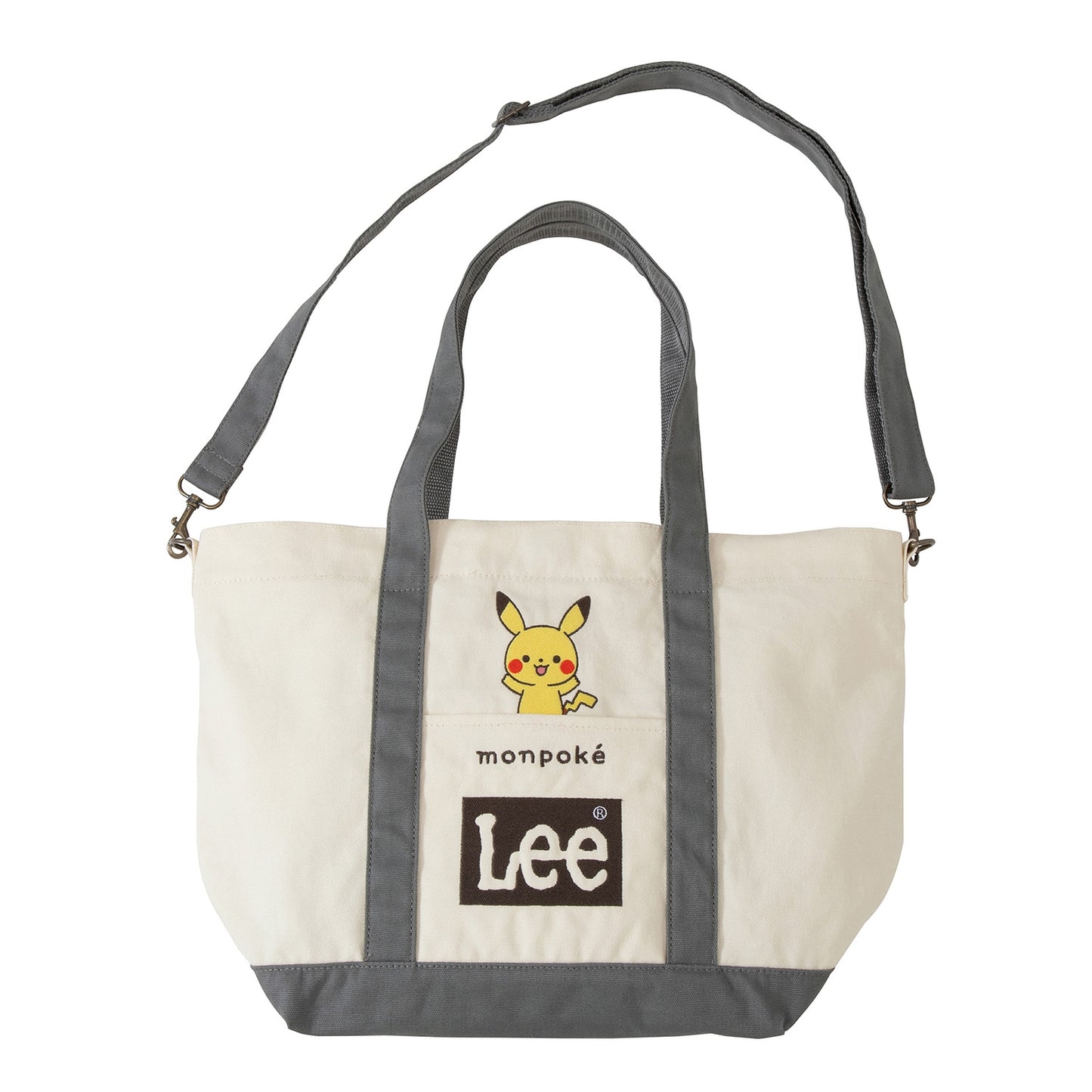 Pokémon monpoké x Lee Cotton Tote Bag Gray