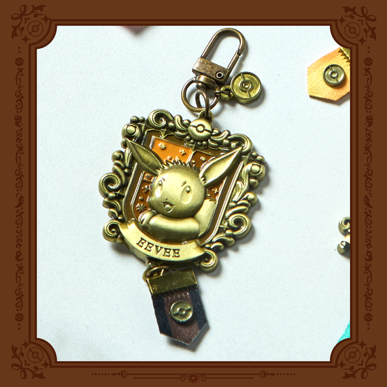Korea Exclusive|Pokémon Eevee ETERNAL ANTIQUE METAL Keyring