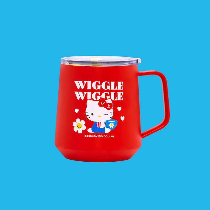 Korea| Hello Kitty & Wiggle Wiggle Camping Mug Cup - Cozy Time