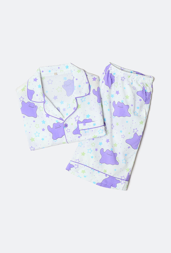 Pokémon Short Sleeve Pajama Set - Purple