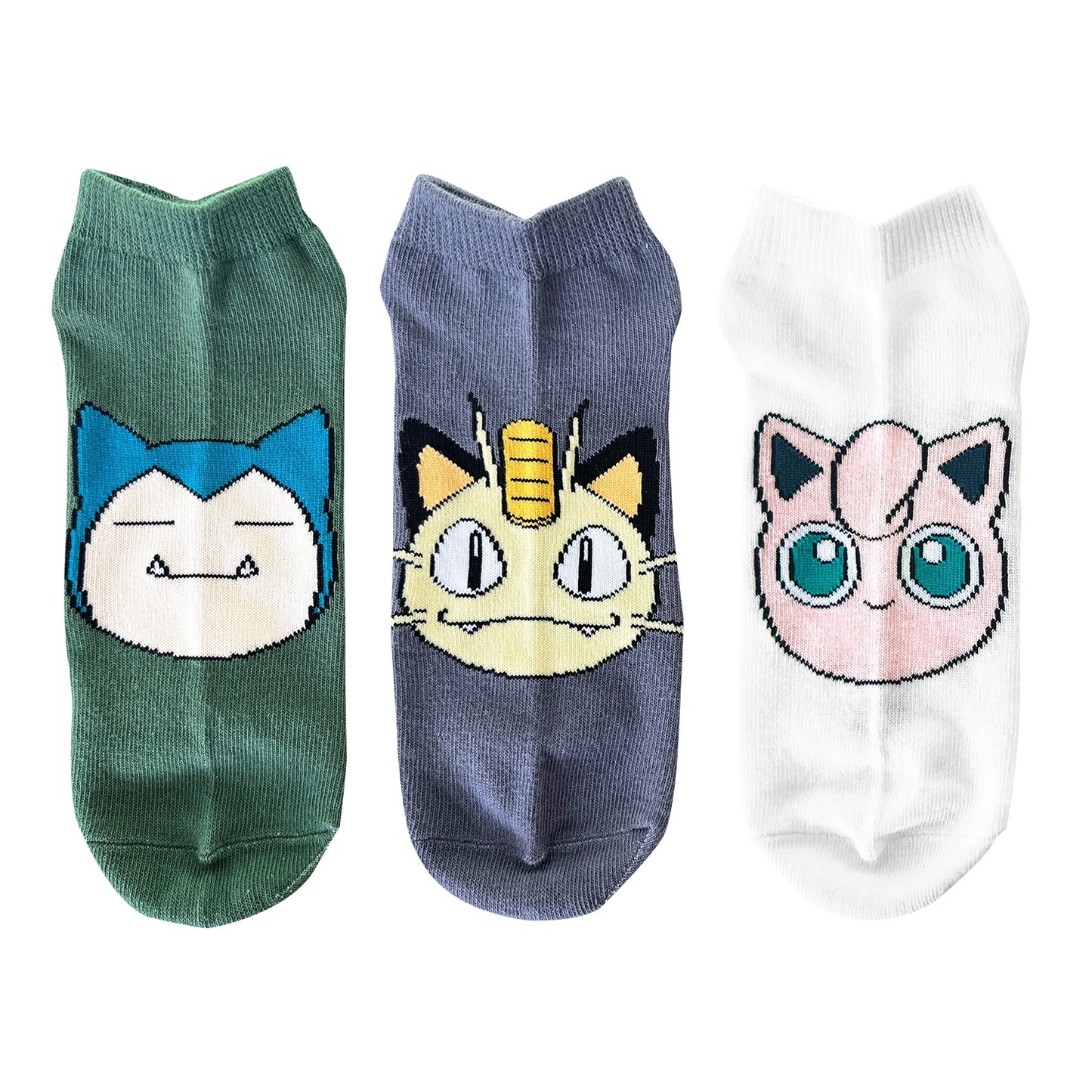 Pokémon Normal Type 3-Pack Sneaker Socks Large