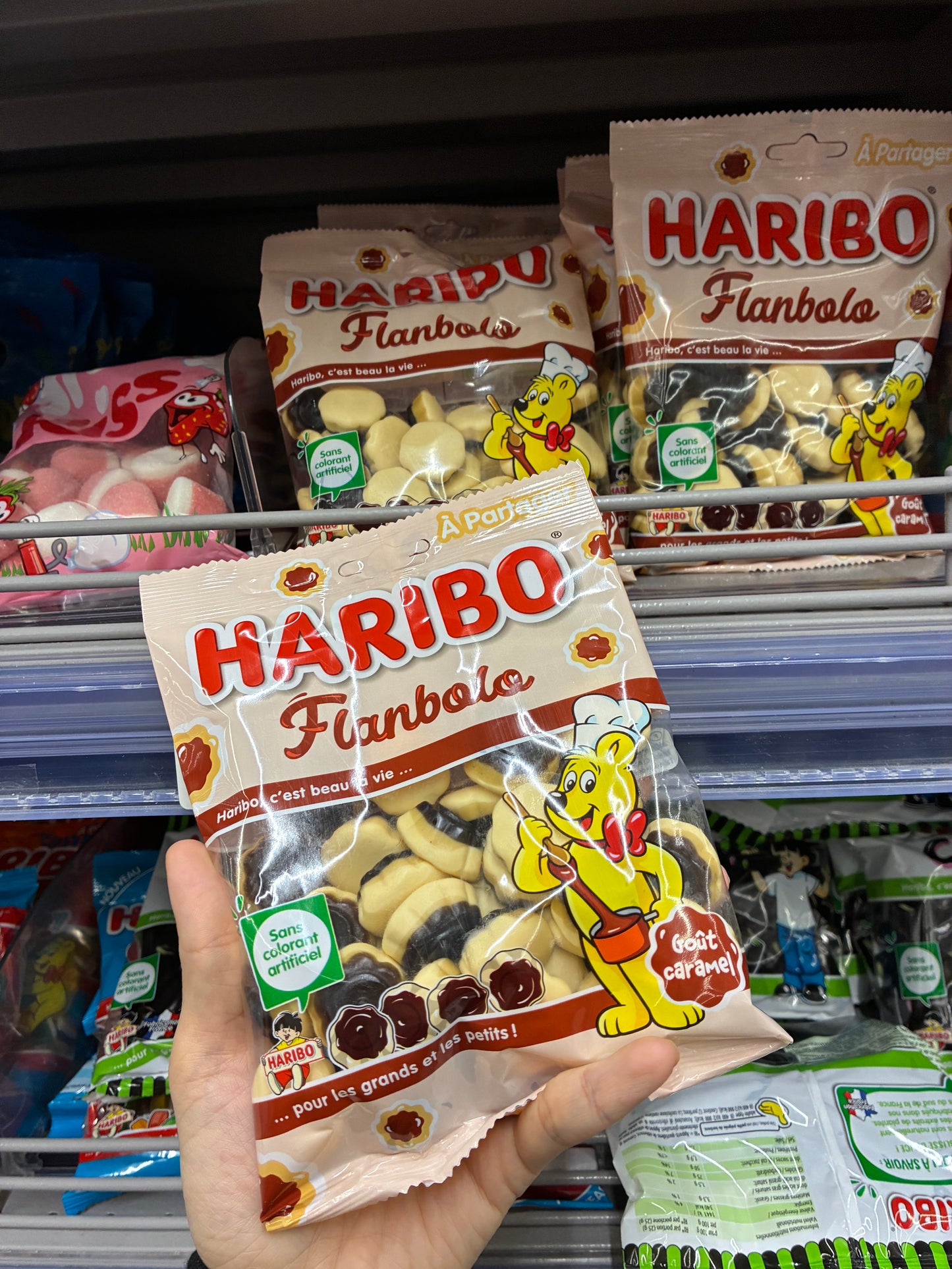 6月法國超市零食- Haribo 焦糖布甸味