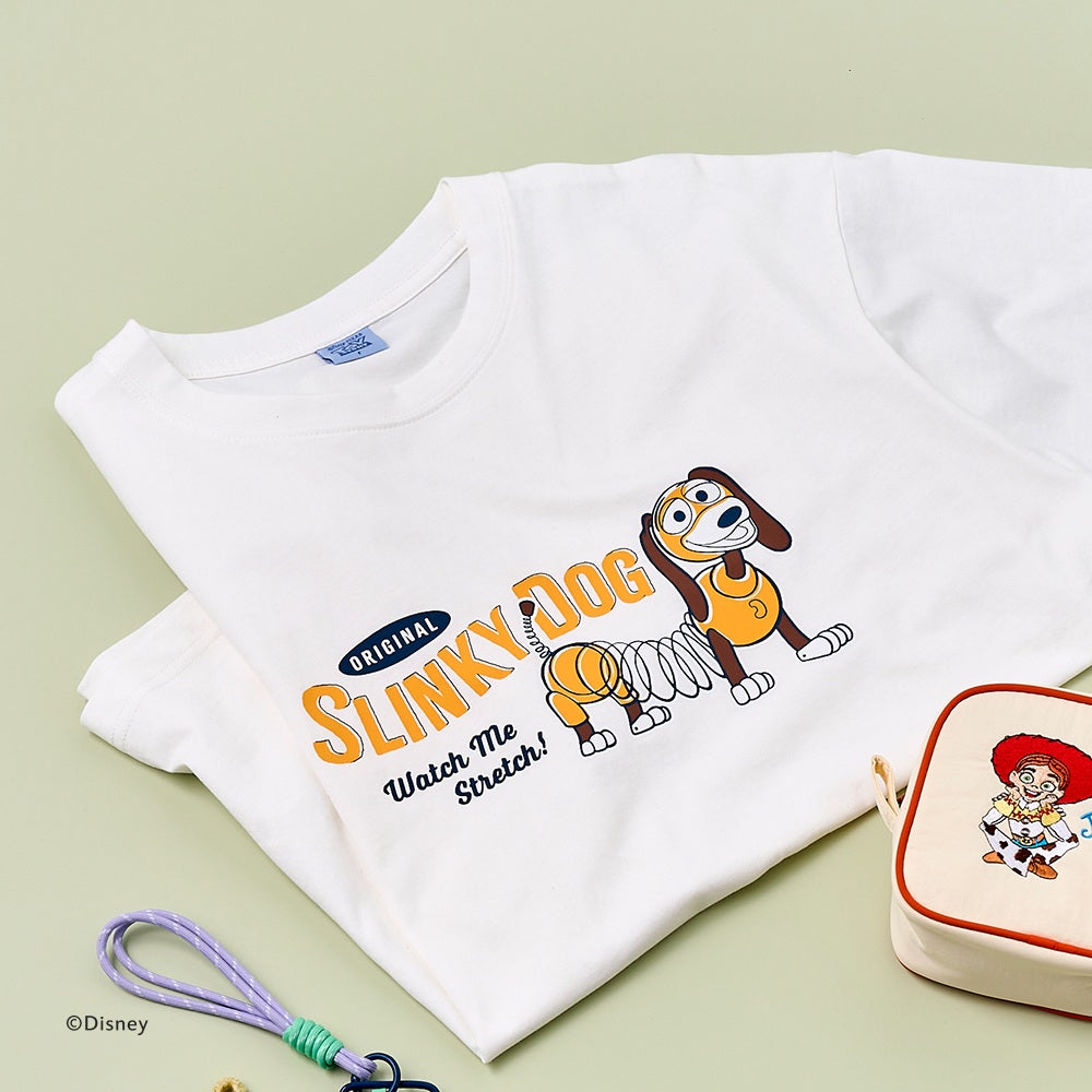Korea| Toy Story Slinky Dog Short Sleeve T-Shirt White