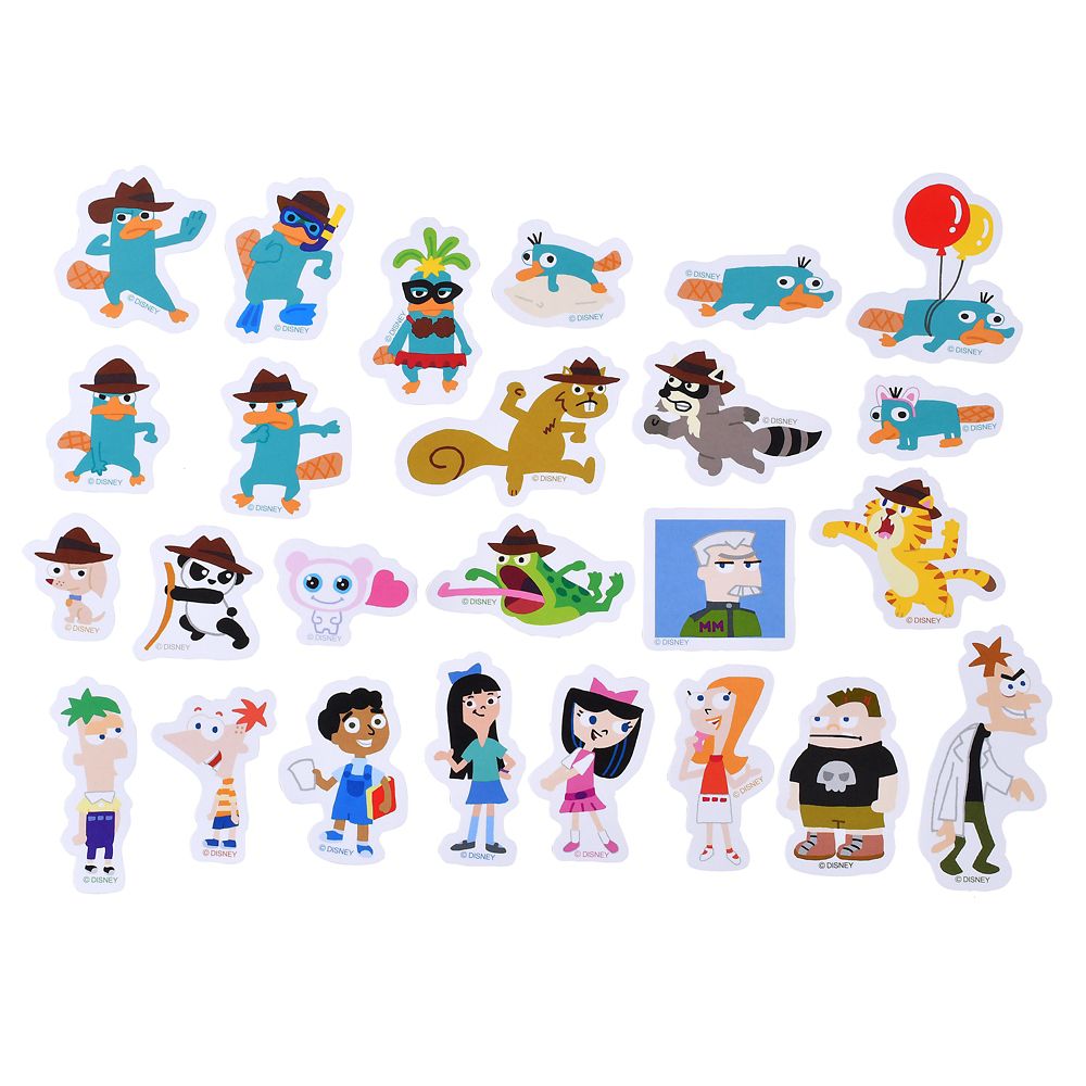 Phineas and Ferb Flake Sticker Collection