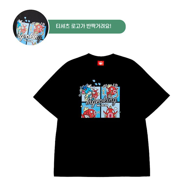 Korea Exclusive|Mega Festa 2026 Pokémon Emoticon T-Shirt Black XL