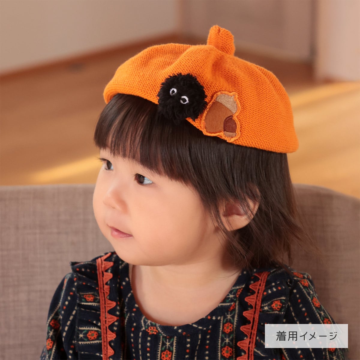 吉卜力 Ghibli 龍貓嬰幼兒畫家帽貝雷帽橡果帽 48cm