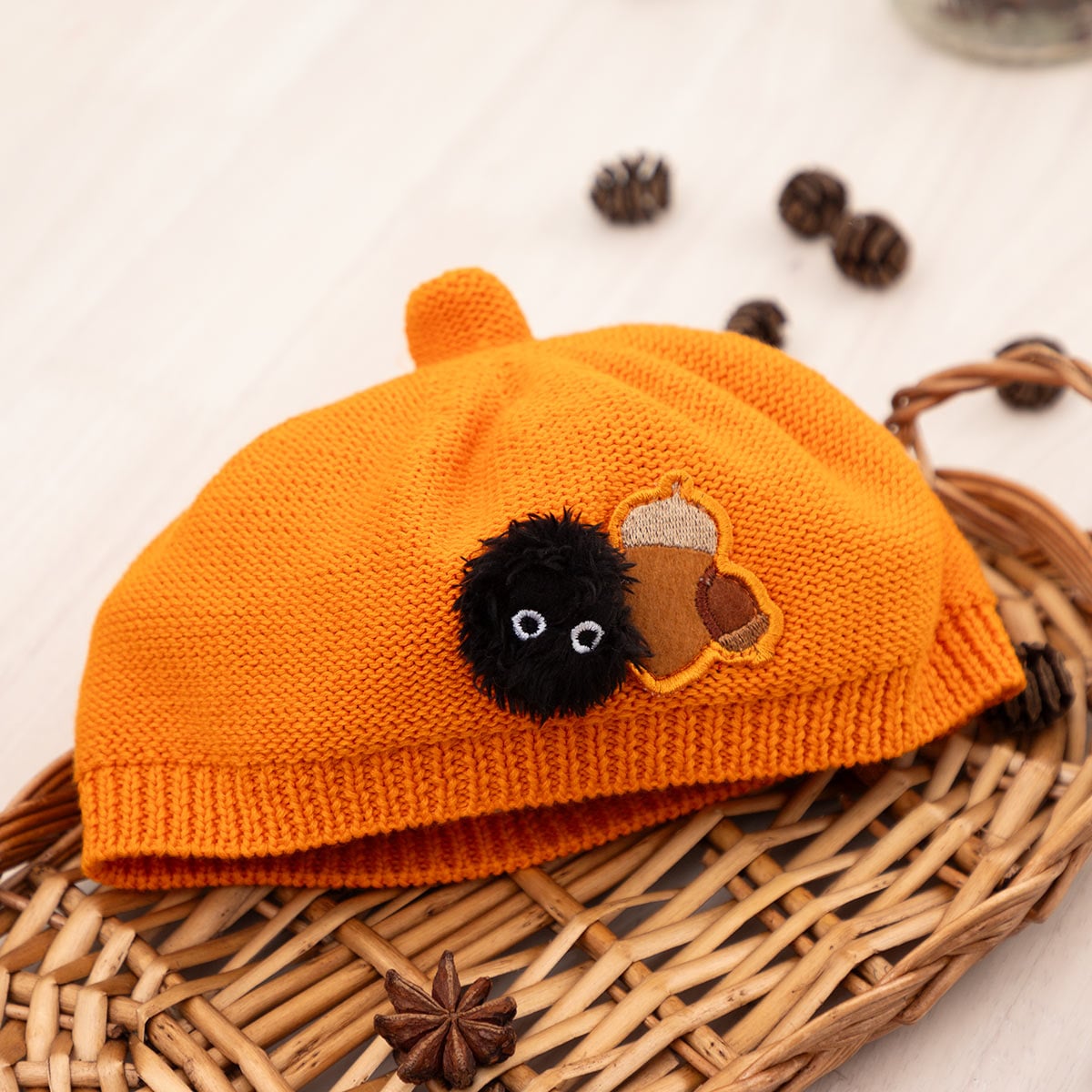 吉卜力 Ghibli 龍貓嬰幼兒畫家帽貝雷帽橡果帽 48cm