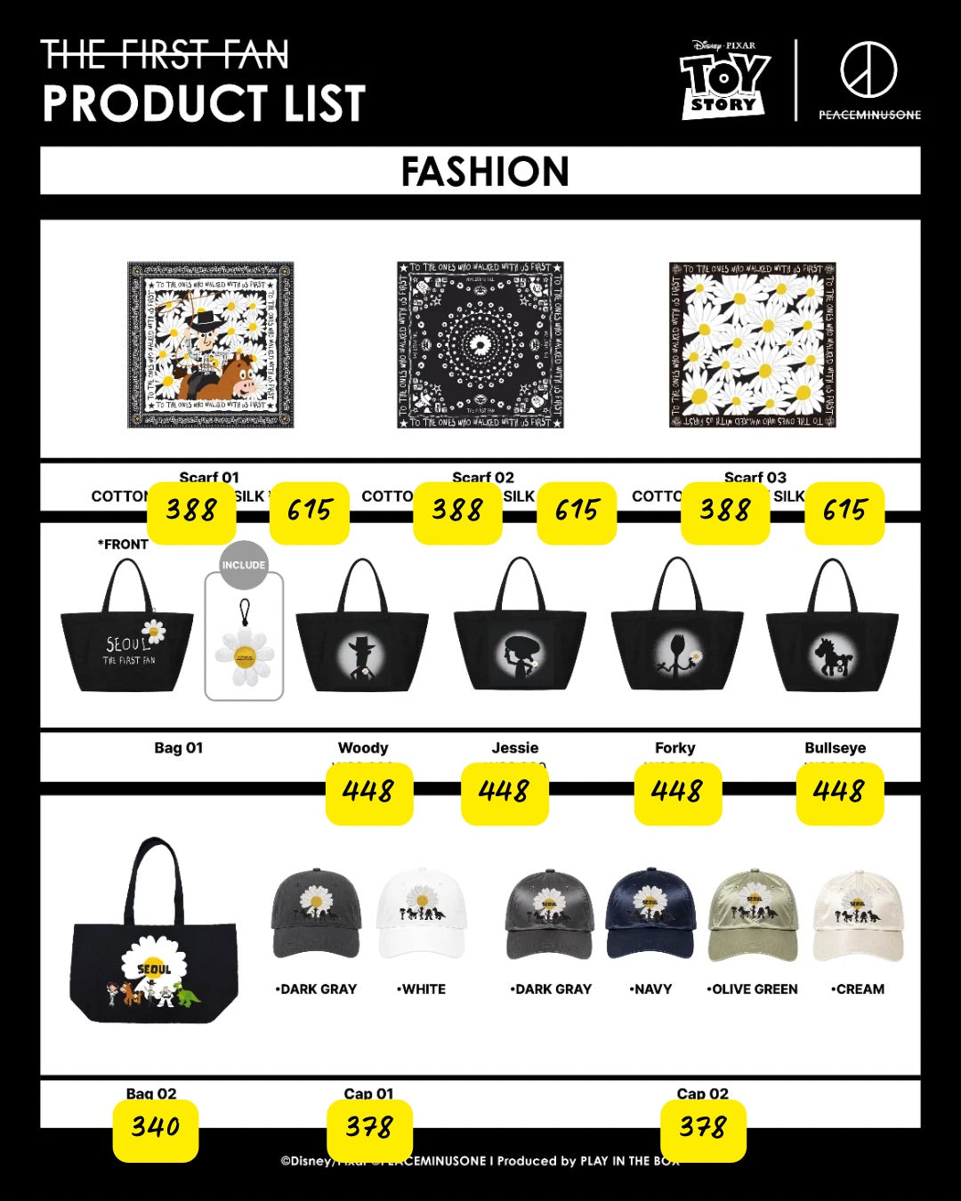 Korea Exclusive|Toy Story x Peaceminusone Scarf 02