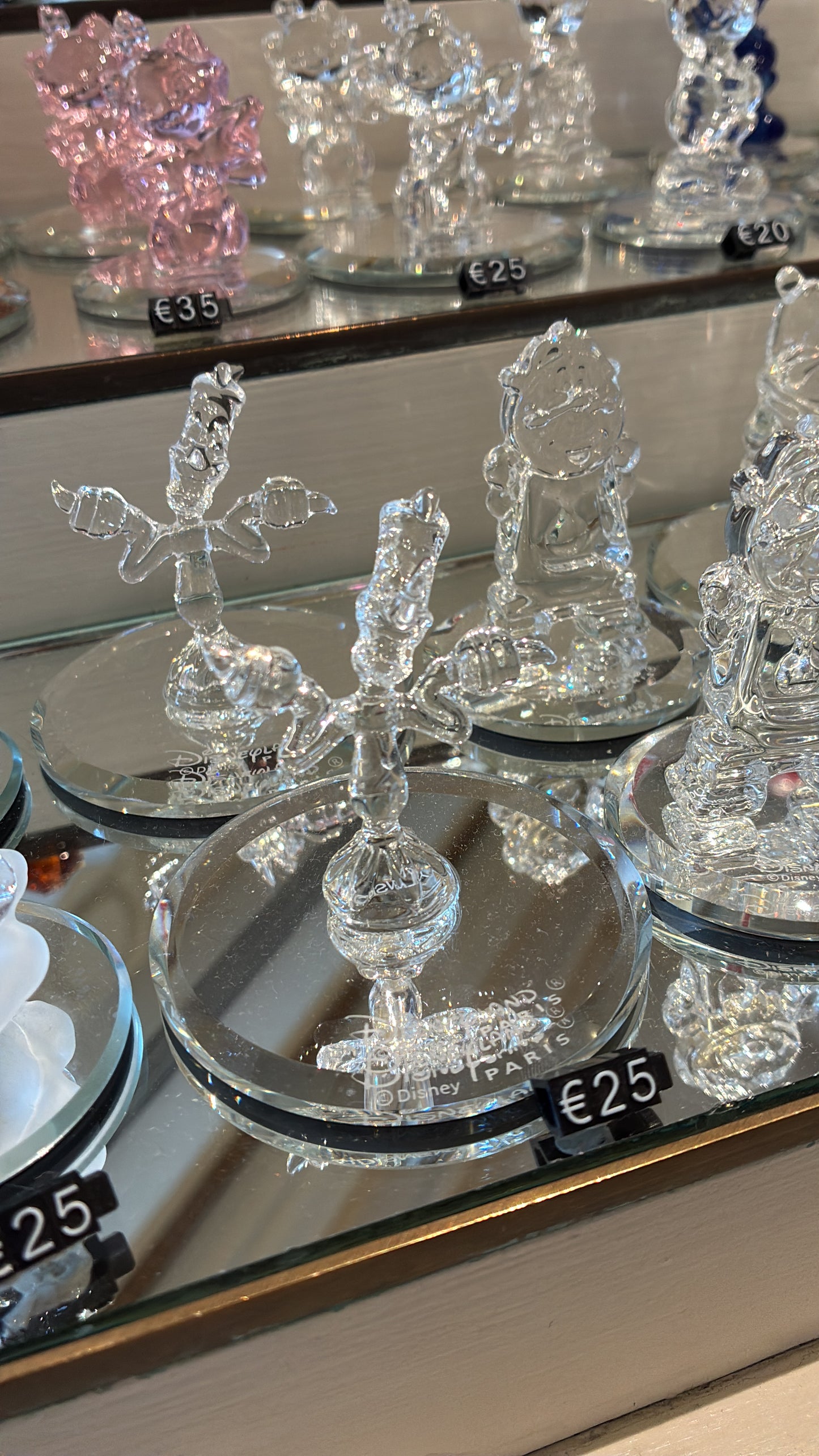 Disneyland Paris|Lumière on mirror Glass Figurine