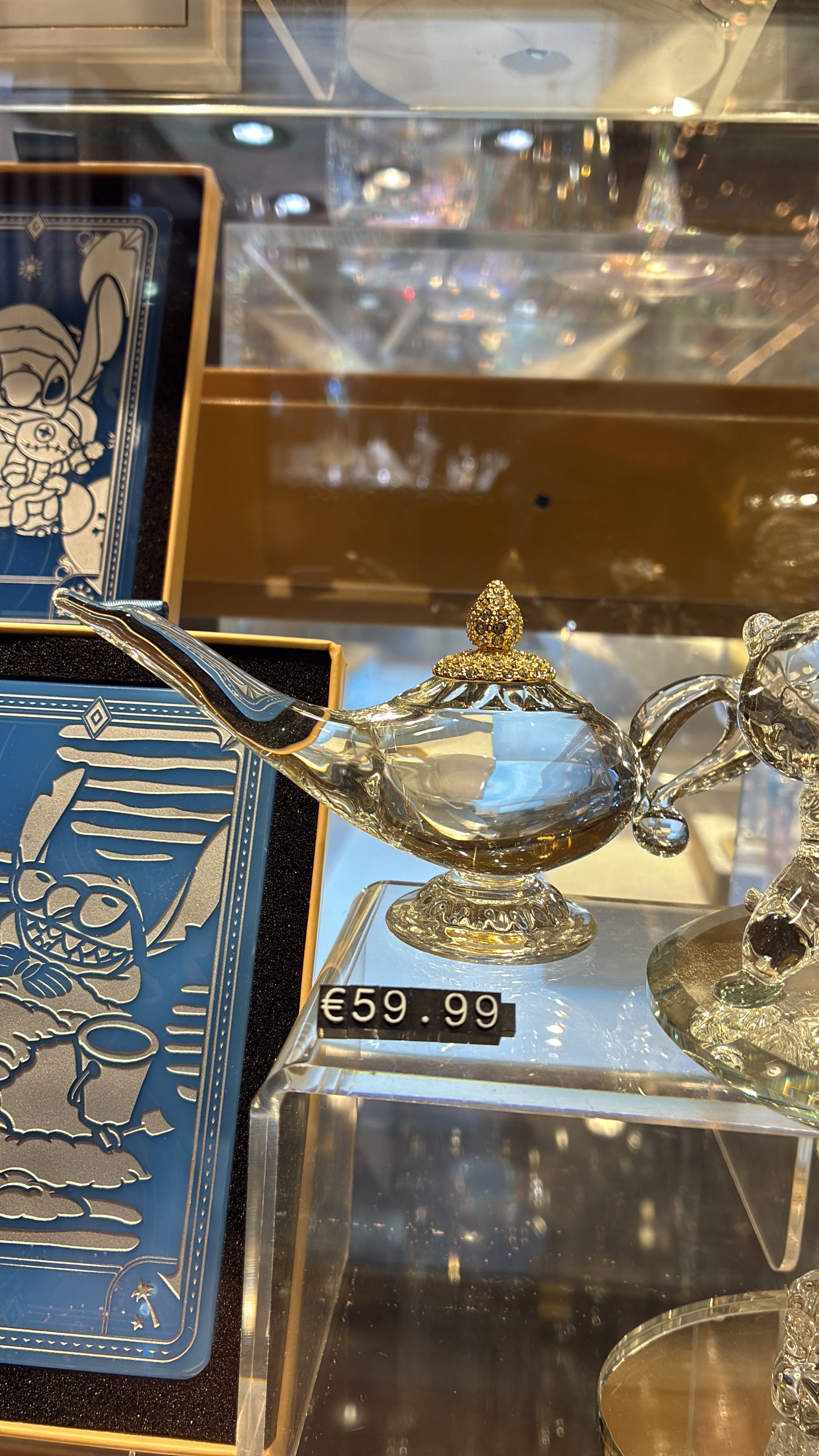 Disneyland Paris|Aladdin Magic Lamp Glass Figurine