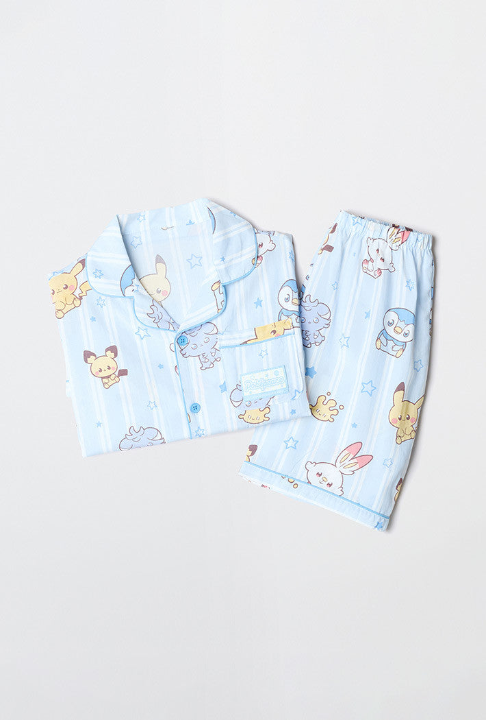 Korea| Kids Pokémon x Spao Sparkling Short Sleeve Pajama