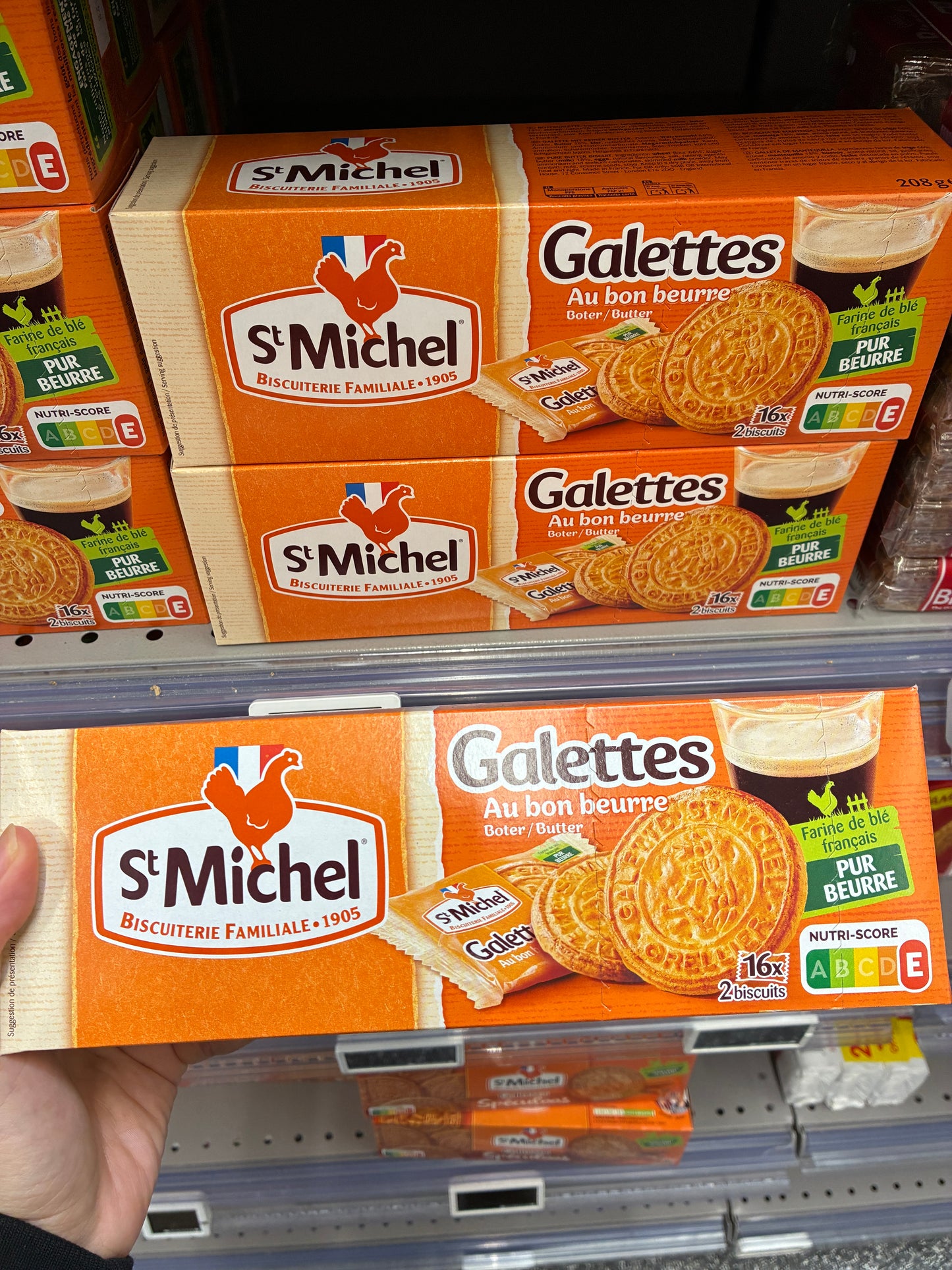 6月法國超市零食St michel galettes au bon beurre 牛油薄餅