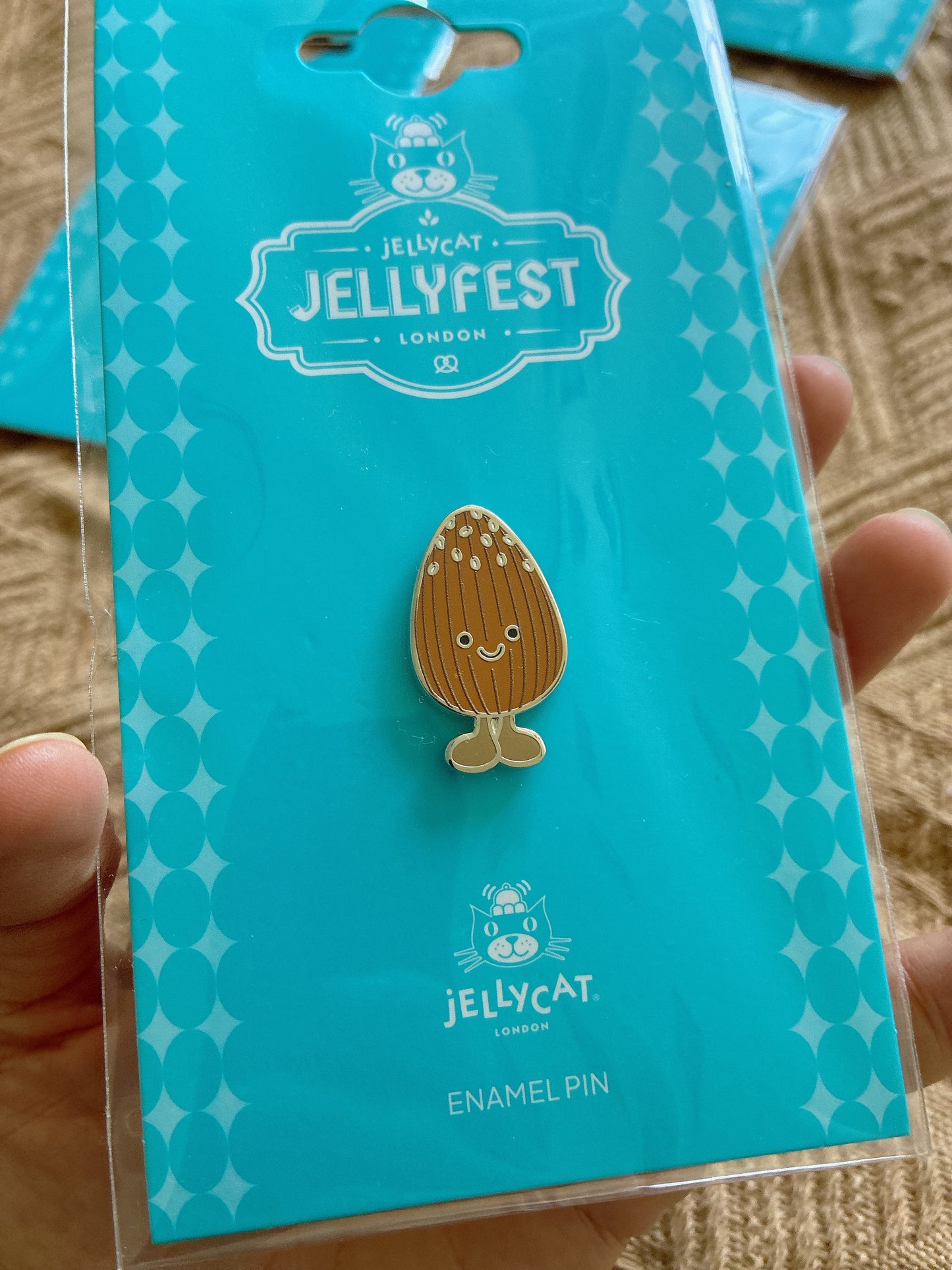 Jellycat Amuseables Candied Almond Pin Badge