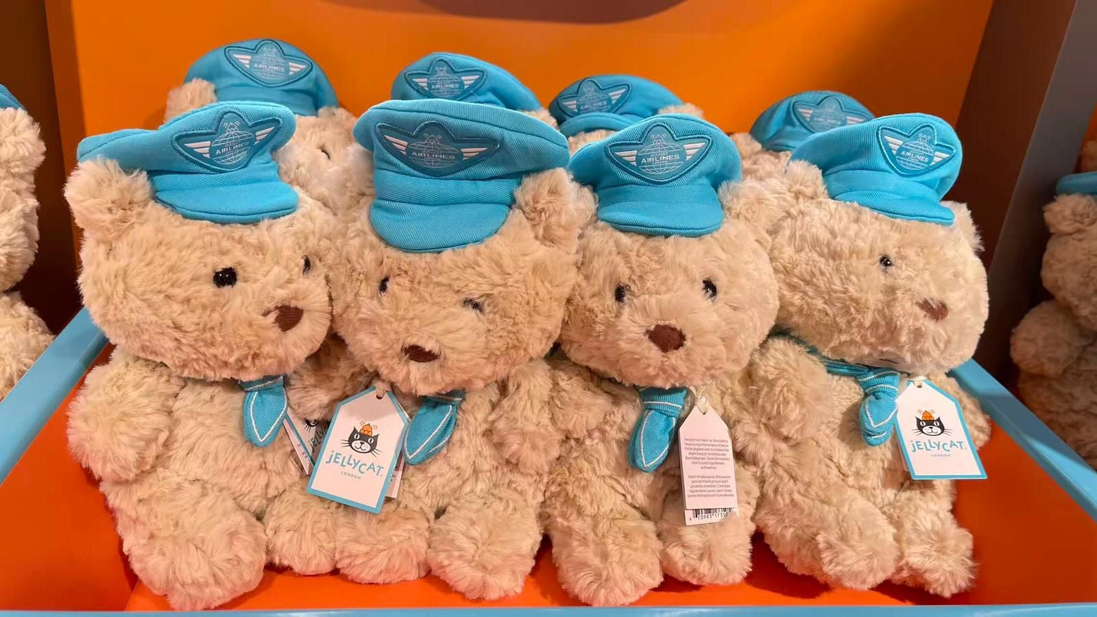 Harrods x Jellycat Bartholomew bear junior pilot outfit – Ice