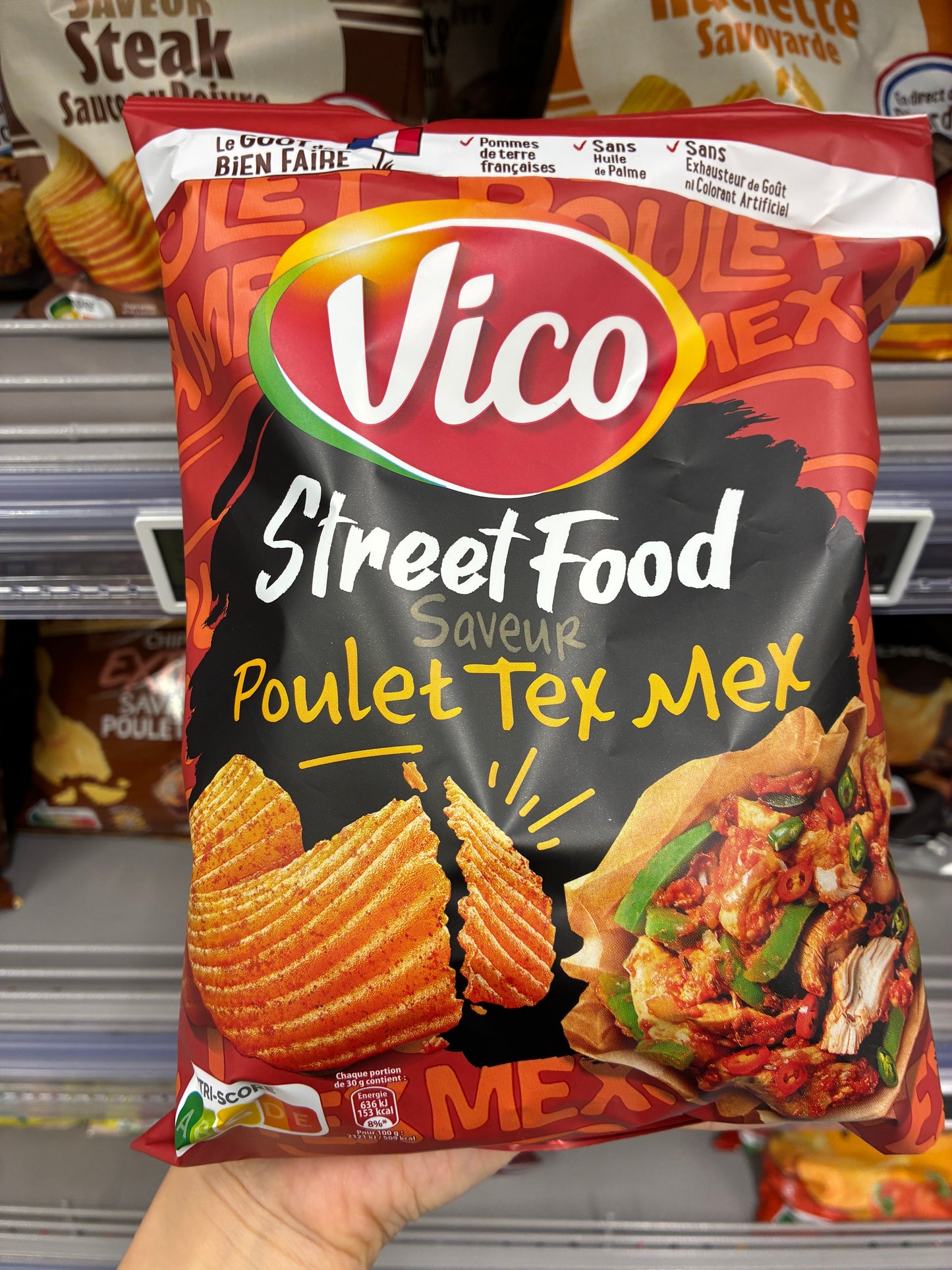 6月法國超市零食Vico Street food 薯片墨西哥雞肉