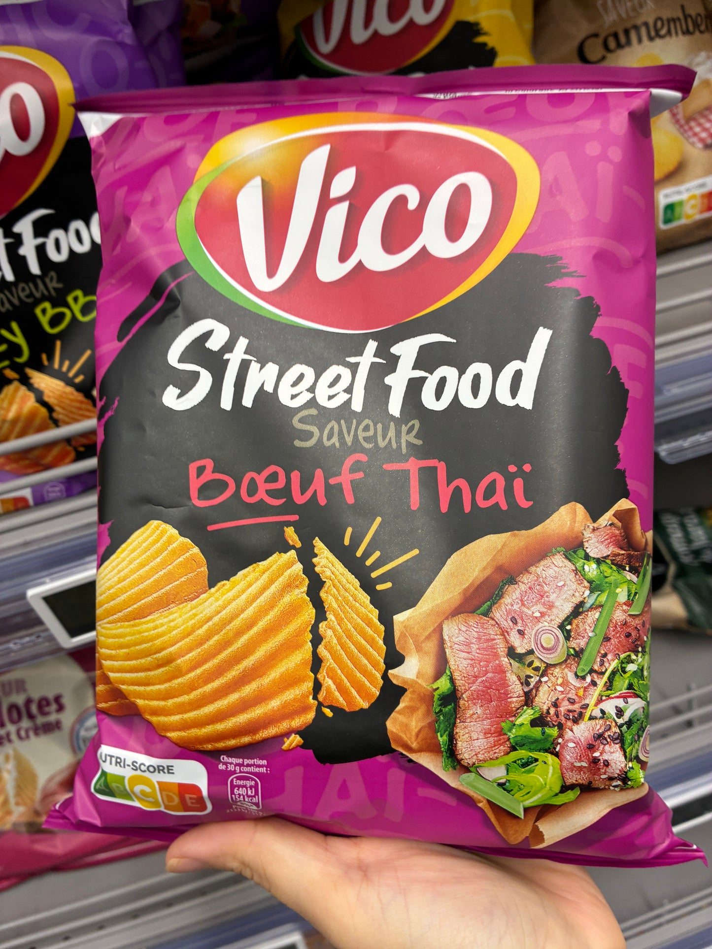 6月法國超市零食Vico Street food 薯片泰式牛肉