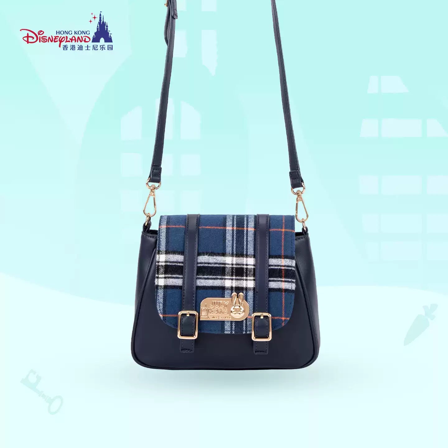 HKDL|Zootopia Judy Plaid Crossbody Bag