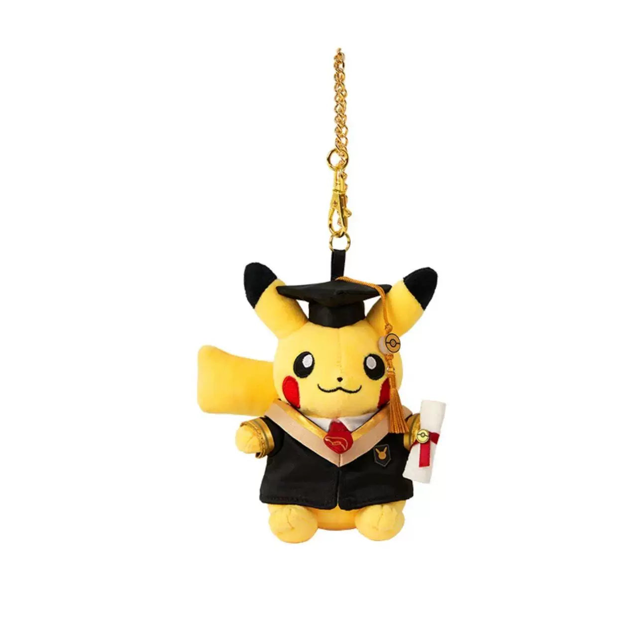 China Exclusive | Pokémon Pikachu Graduation Plush Keychain