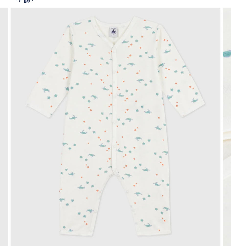 Petit bateau -turtle bodysuit 24M