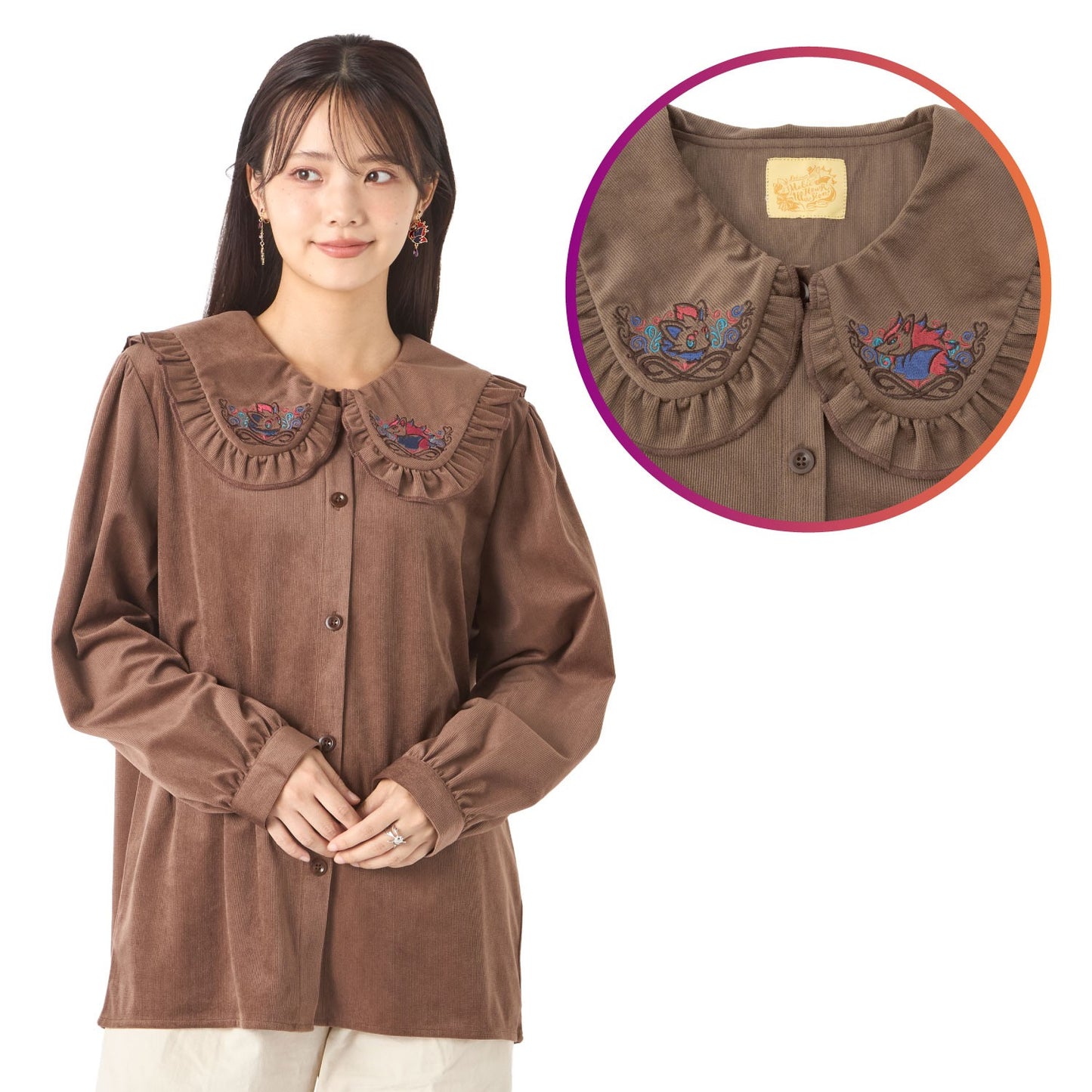 Pokémon Zorua & Zoroark Collared Corduroy Blouse