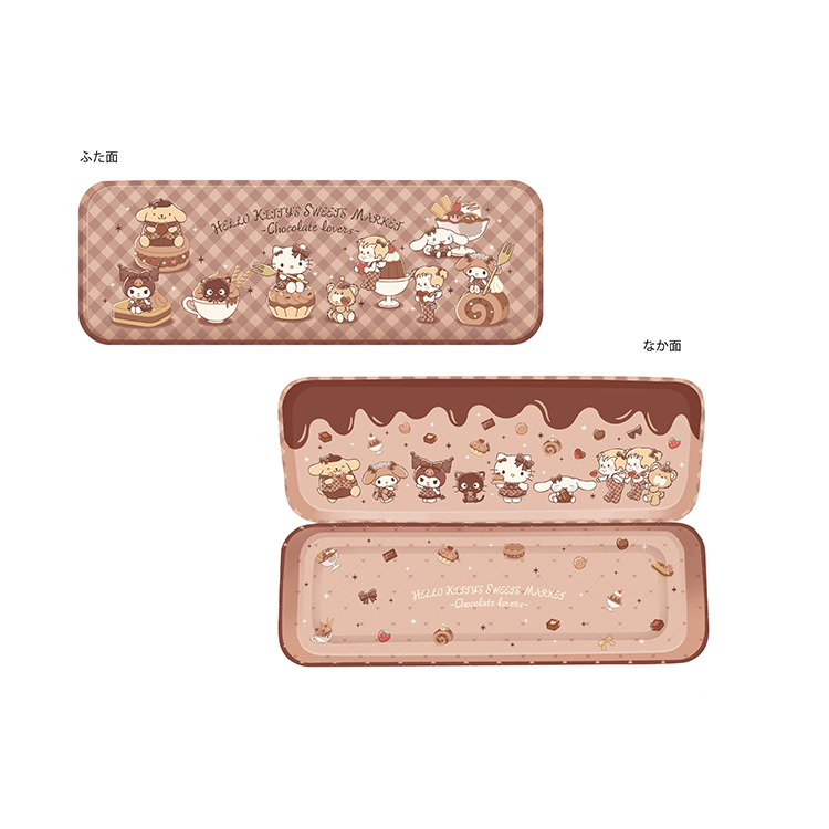 Sanrio HELLO KITTY’S SWEETS MARKET Tin Pencil Case - Tin Pencil Case