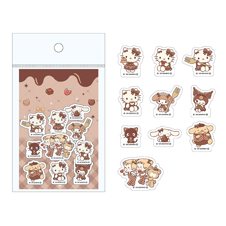 Sanrio HELLO KITTY’S SWEETS MARKET Flake Stickers - Flake Stickers