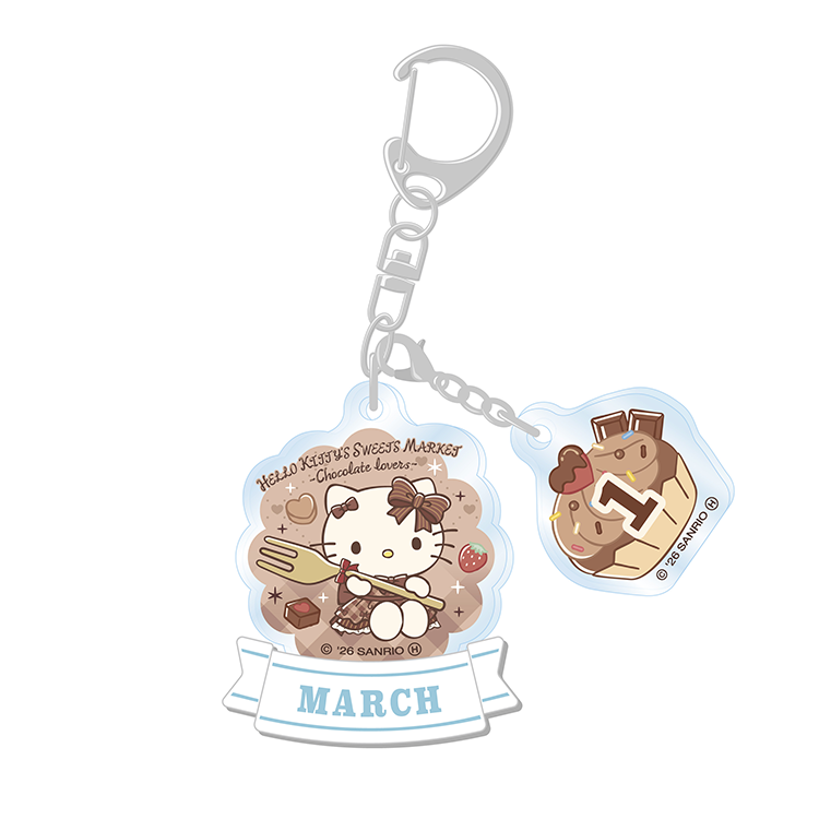 Sanrio HELLO KITTY’S SWEETS MARKET Anniversary Keyholder - 366 Date Designs