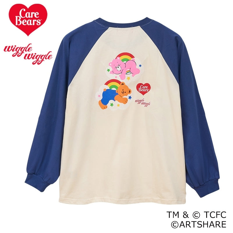 Japan only | wiggle wiggle x Care Bears Long Sleeve T-Shirt Ivory x Navy