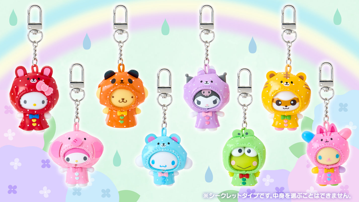 Sanrio Characters Secret Keychain Raincoat Chibitomo Series