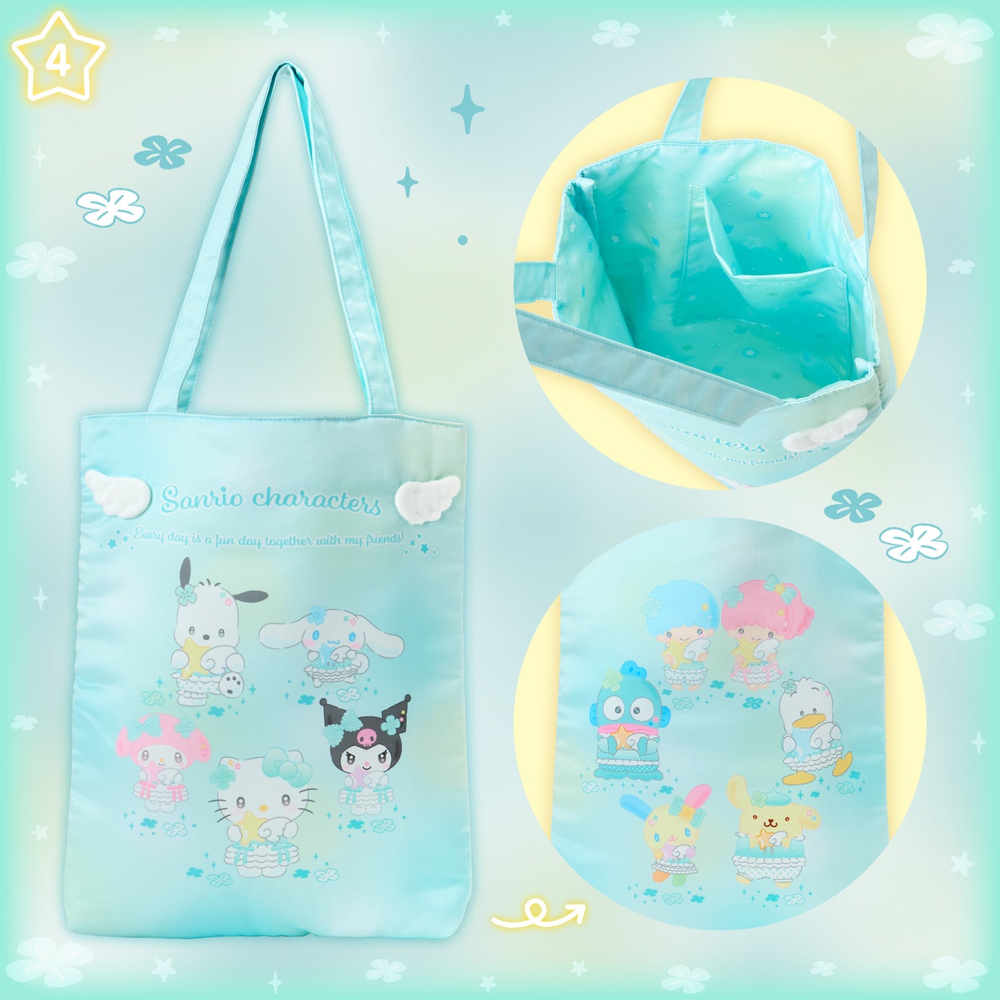 Sanrio Sparkling Wish Tote Bag