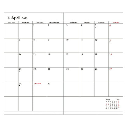 OSAMUGOODS 日本製筆記本手帳本2025calendar