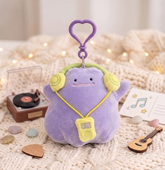 Korea｜ Pokémon Ditto Headset Plush Keyring