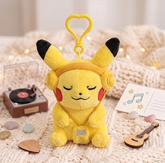 Korea｜ Pokémon Pikachu Headset Plush Keyring