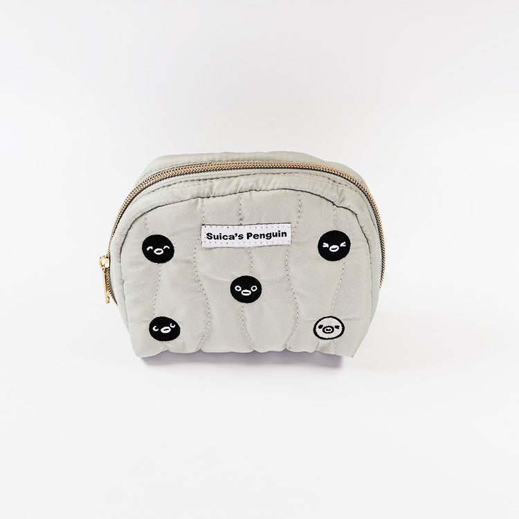 Suica's Penguin Quilted Round Pouch