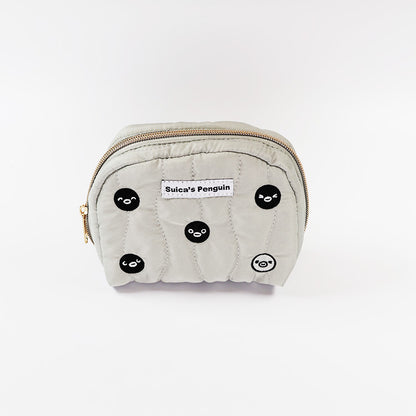 Suica's Penguin Quilted Round Pouch