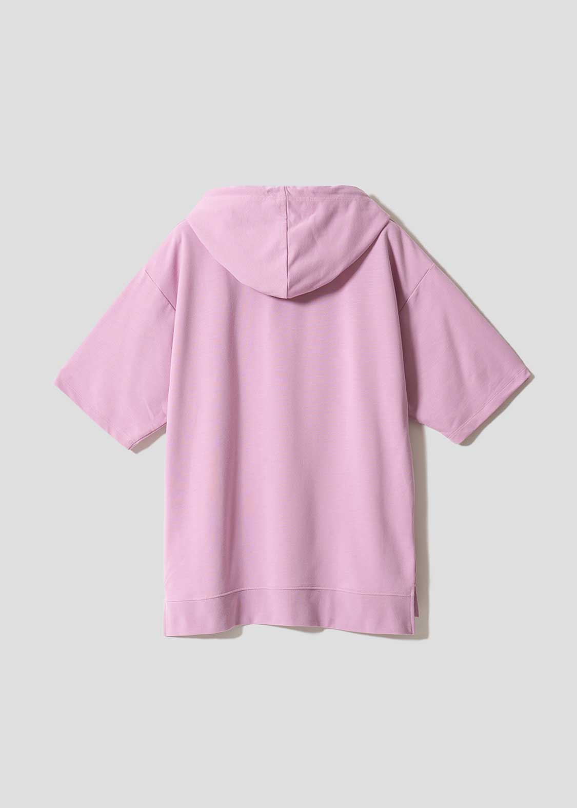 [預購優截止3月5日] Graniph x Kirby｜Kirby Face Big Silhouette Short-Sleeve Hoodie (Pink)