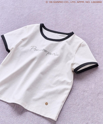 Pompompurin Ringer T-Shirt - Off White