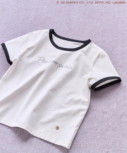 Pompompurin Ringer T-Shirt - Off White