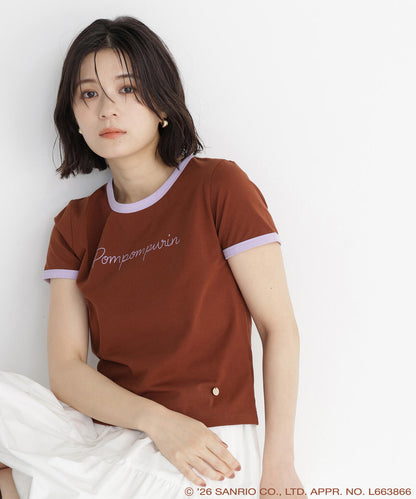 Japan｜ Pompompurin Ringer T-Shirt - Brown