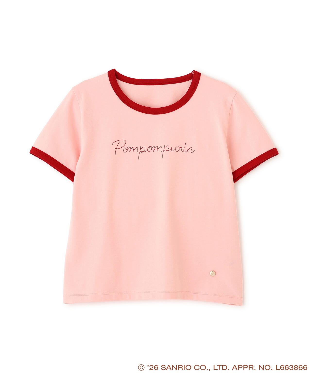 Japan｜ Pompompurin Ringer T-Shirt - Pink