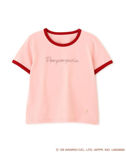 Japan｜ Pompompurin Ringer T-Shirt - Pink