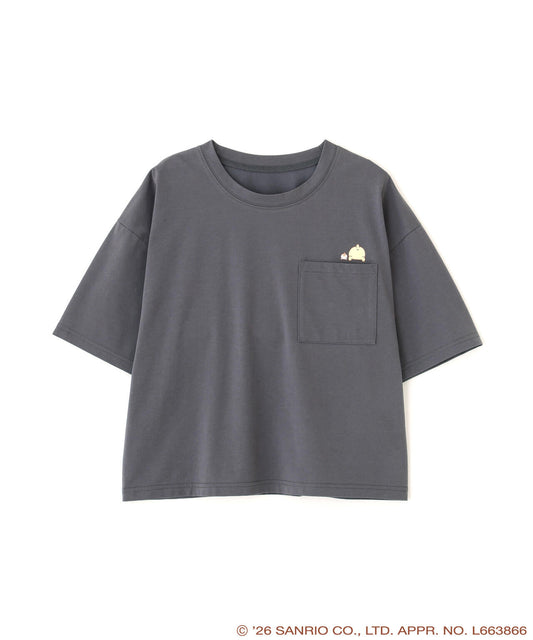 Pompompurin Collaboration Pocket T-Shirt - Charcoal