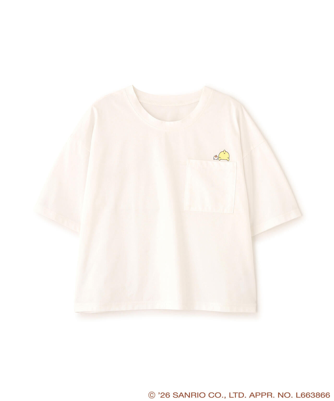 Pompompurin Collaboration Pocket T-Shirt - Off White