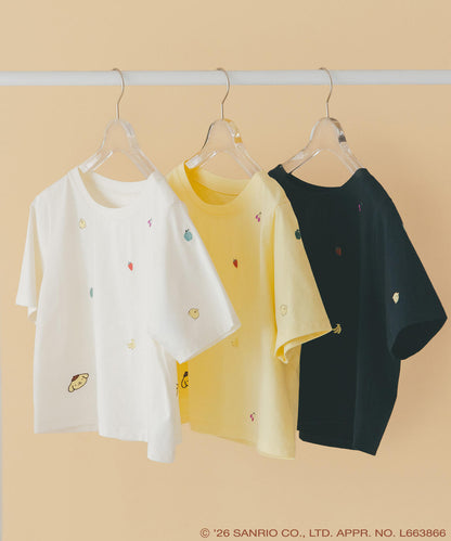 Japan｜ Pompompurin Embroidered T-Shirt - Yellow