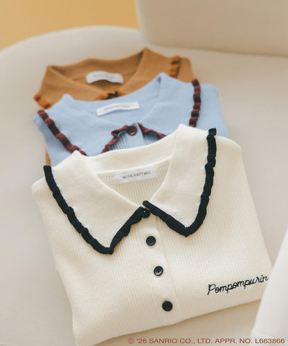 Pompompurin Bicolor Polo Knit - Off Base