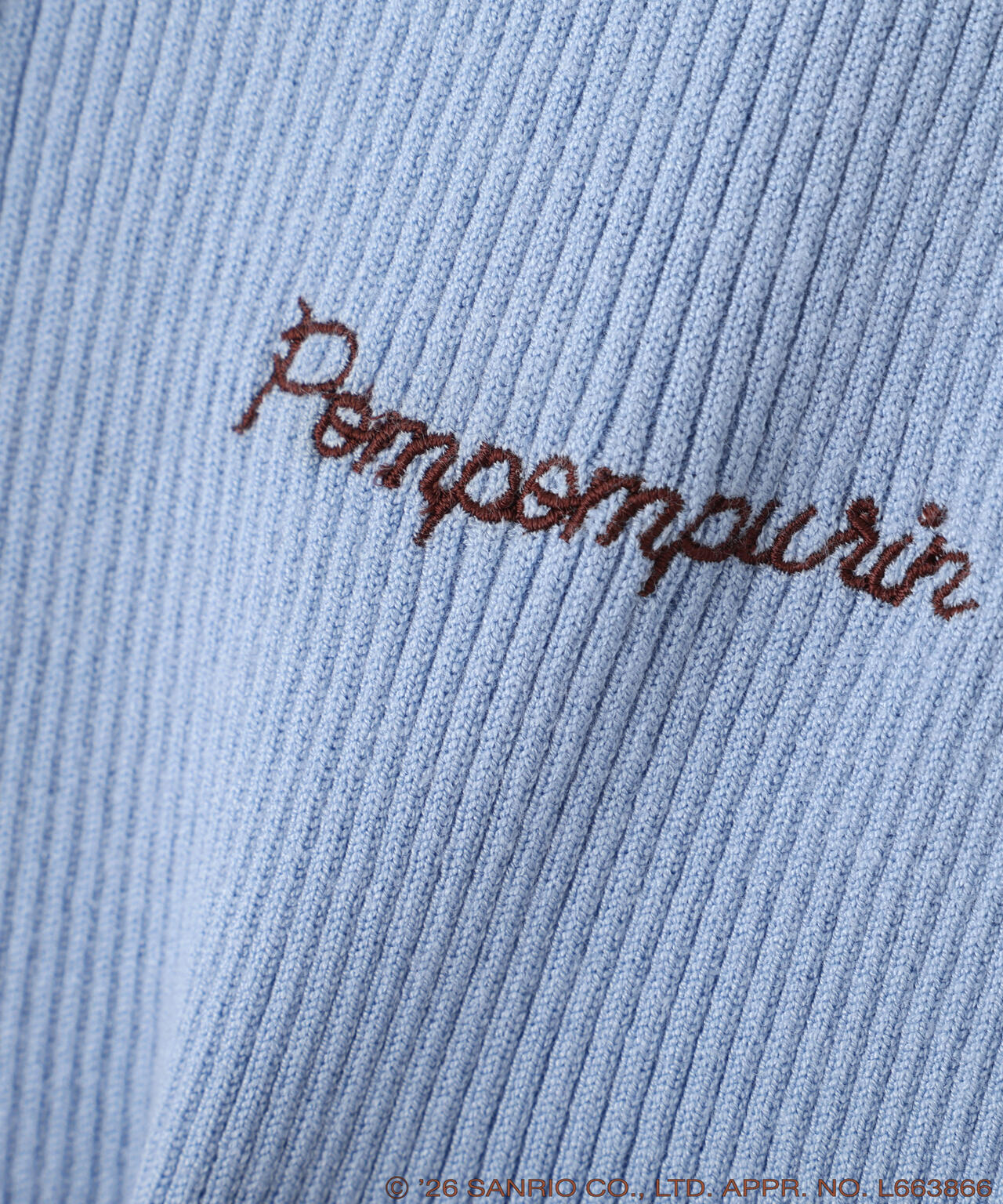 Pompompurin Bicolor Polo Knit - Blue Base