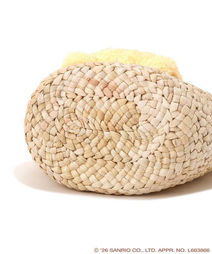 Pompompurin Tufting Embroidery Basket - Beige