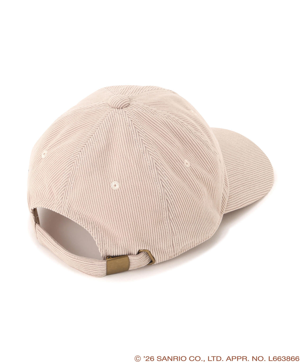 Pompompurin Embroidered Corduroy Cap – Oatmeal