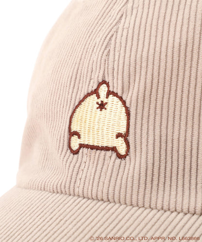Pompompurin Embroidered Corduroy Cap – Oatmeal
