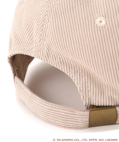Pompompurin Embroidered Corduroy Cap – Oatmeal